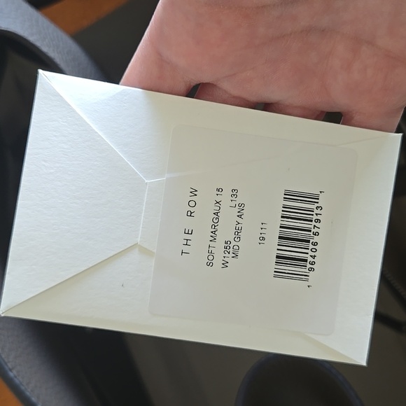 The Row Margaux 15 Grained Leather Dark Brown Authentic Rare Top Handle Tote VGC - Picture 8 of 9